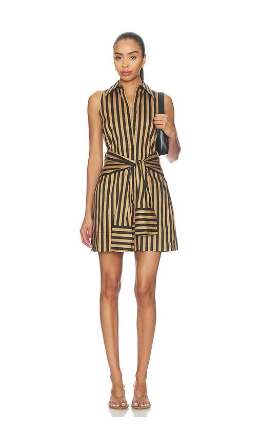 simonmiller inna sleeveless poplin mini dress in multi. - size m (also in xs)
