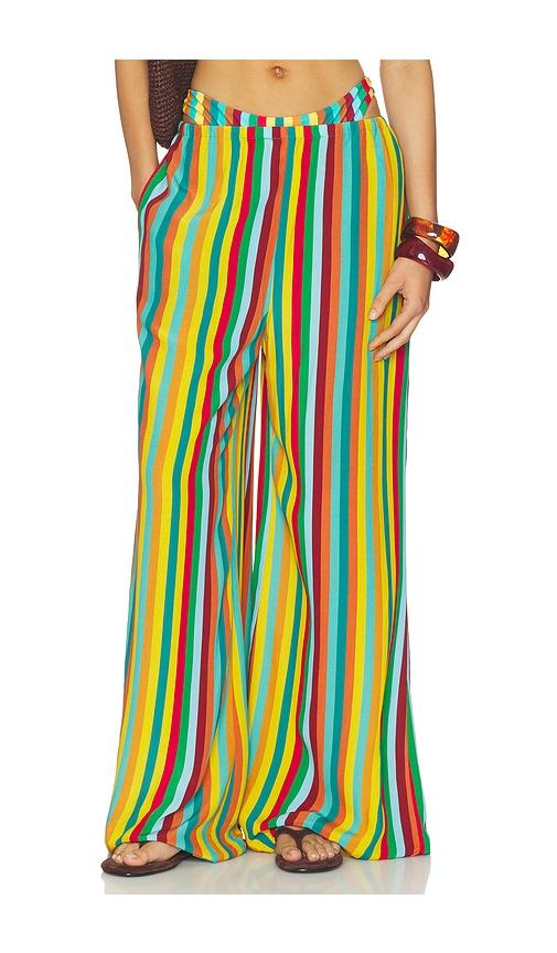simonmiller nella crepe wide leg pant in green. - size l (also in m, s, xl, xs)