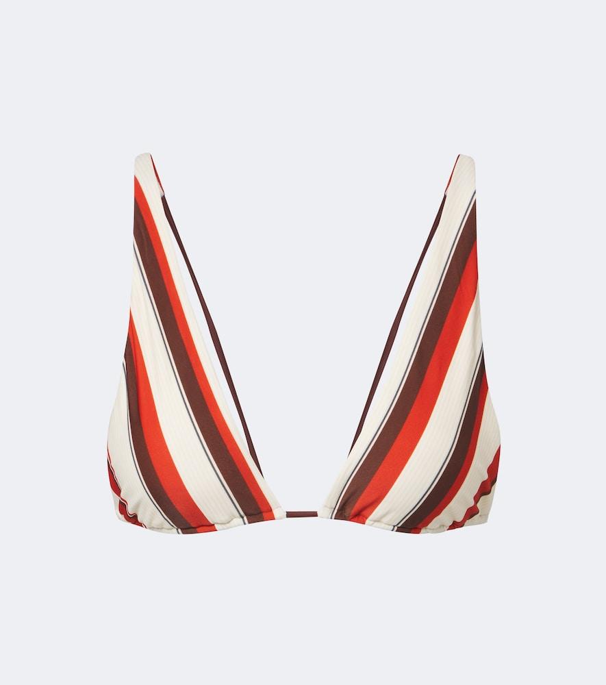 sir alva striped bikini top