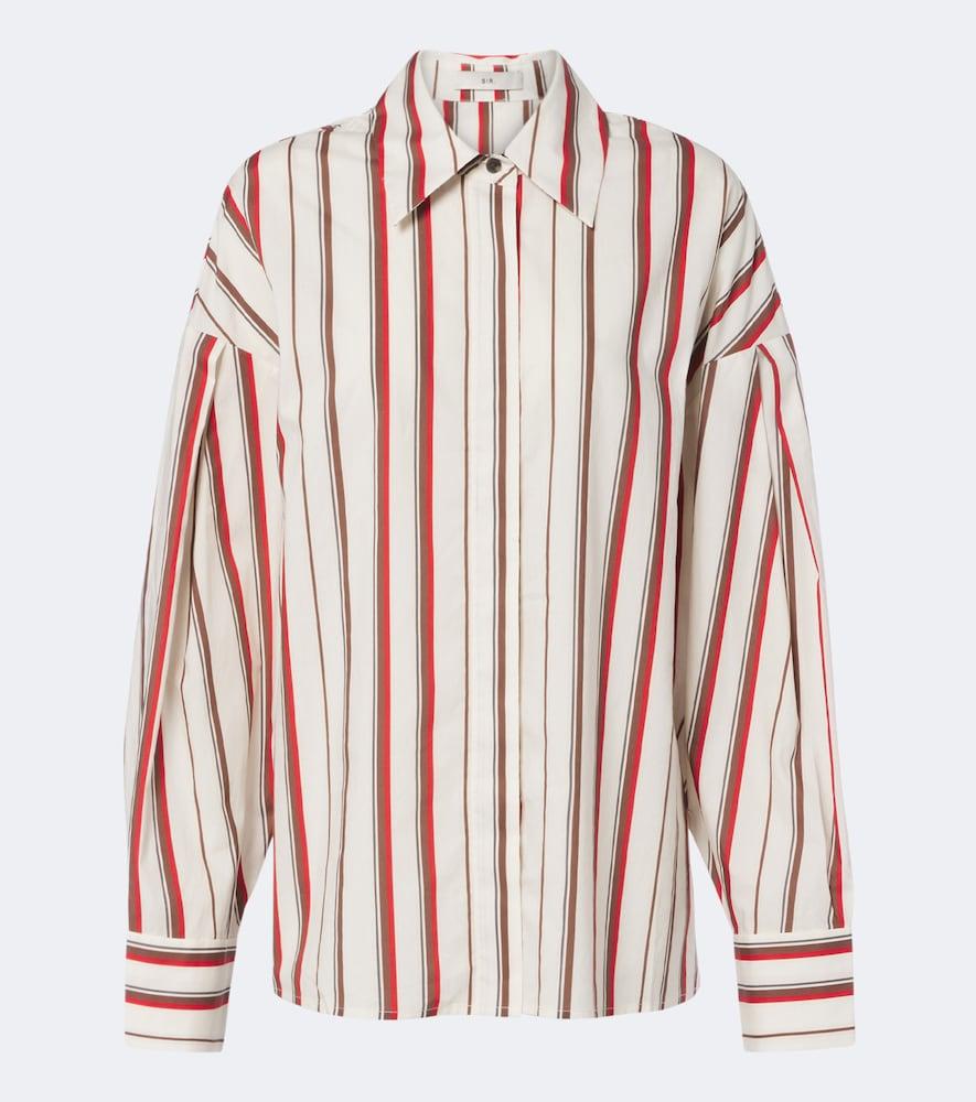 sir alva striped cotton shirt