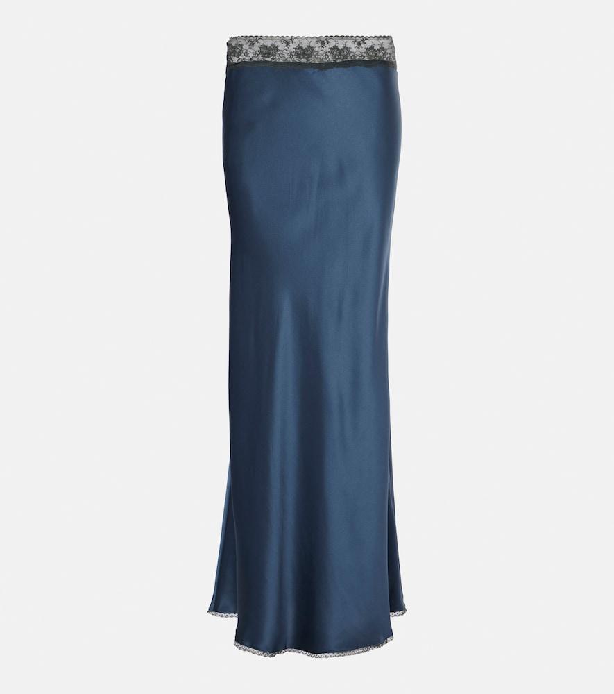 sir aries silk maxi skirt