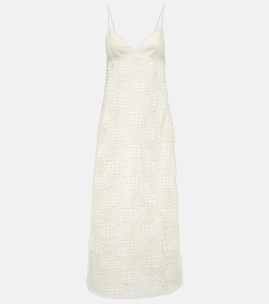 sir crochet cotton maxi dress