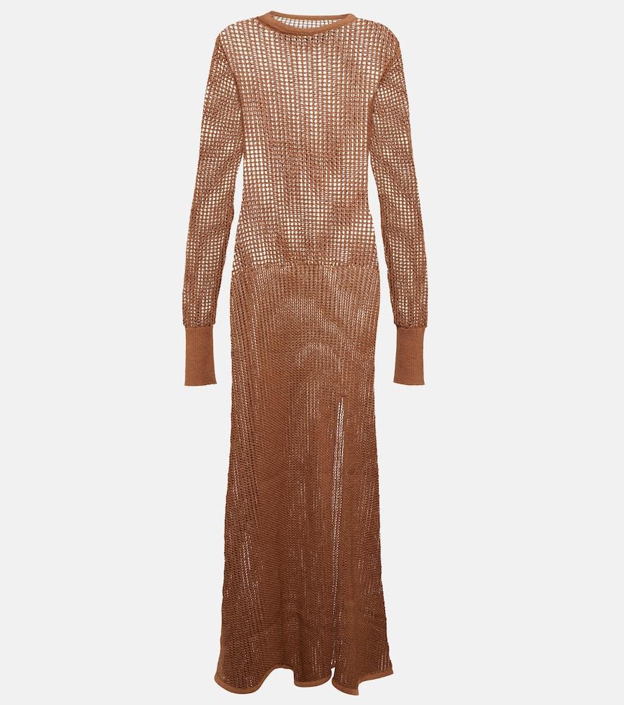 sir dulcie cotton-blend maxi dress