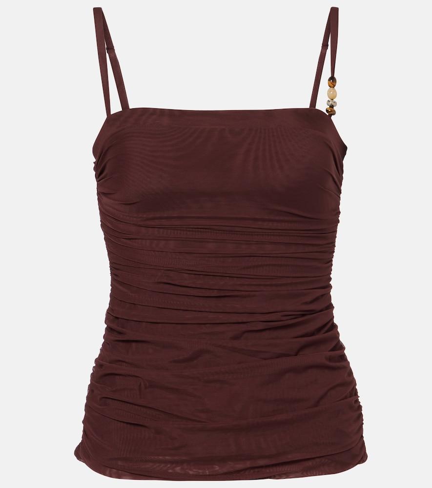 sir gathered jersey tank top