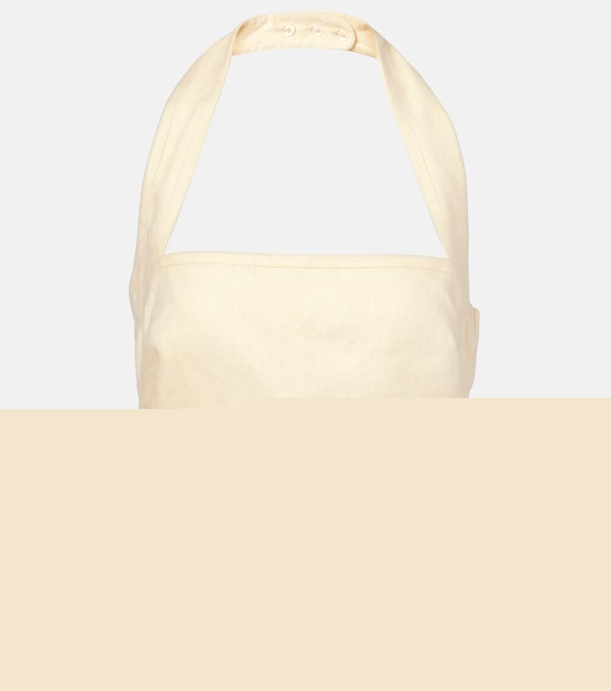 sir jerry ruched linen top