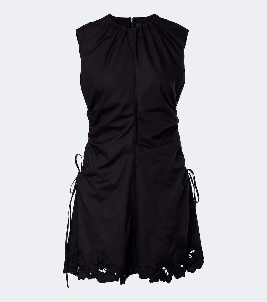 sir klara ruched cotton minidress