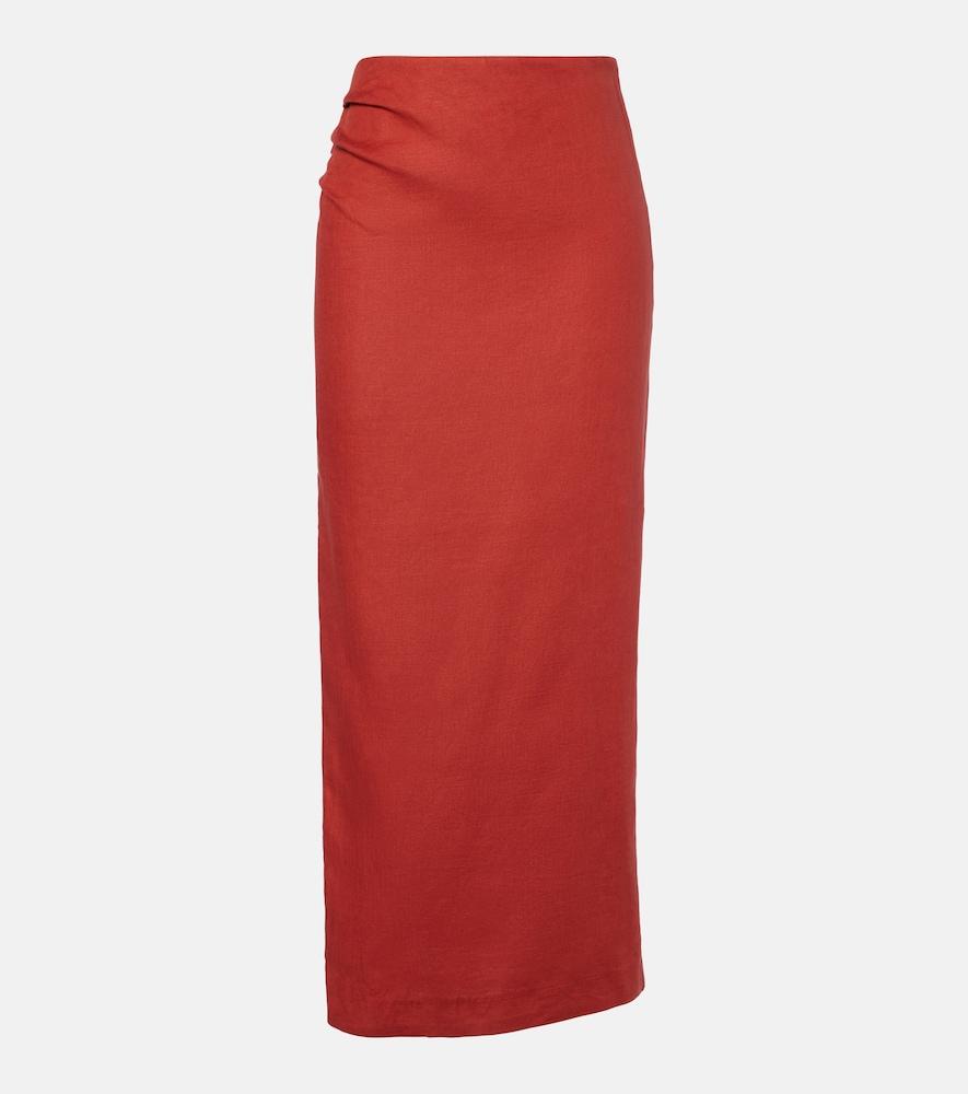 sir linen maxi skirt