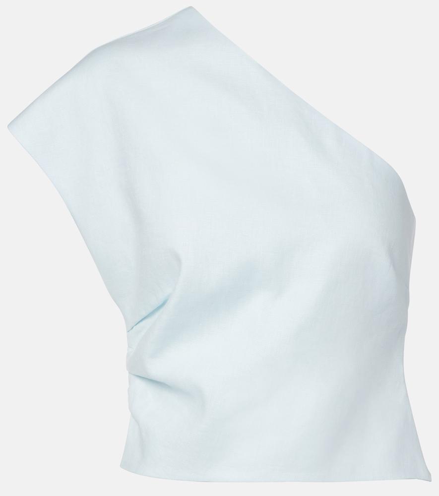 sir one-shoulder linen top