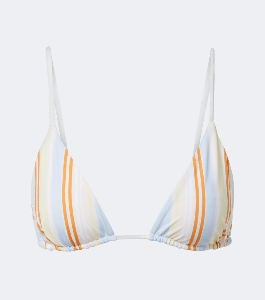 sir pernille striped triangle bikini top