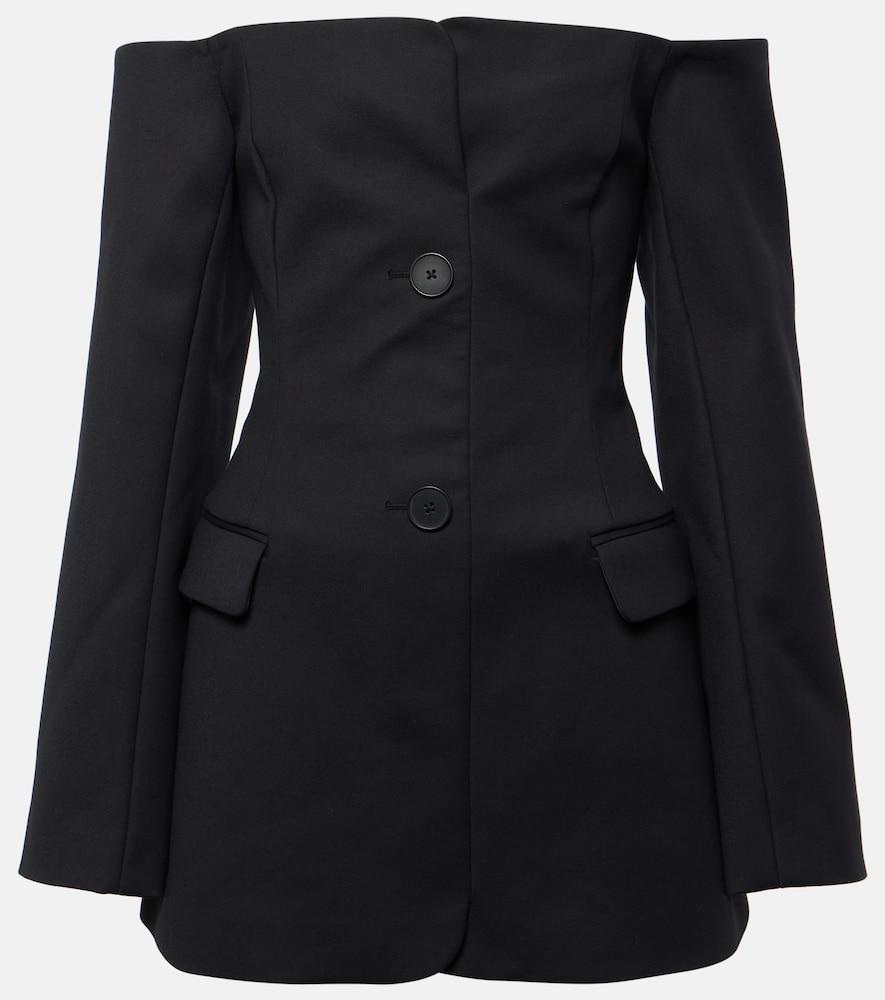 sir sandrine off-shoulder blazer dress
