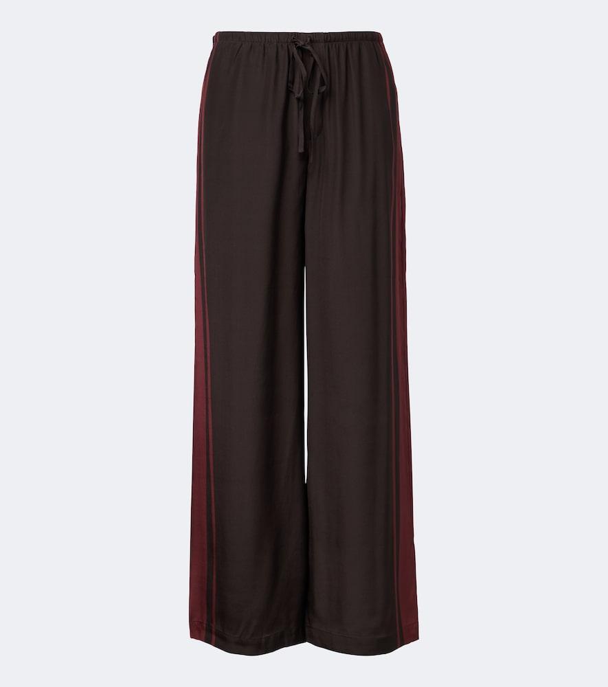 sir silk wide-leg pants