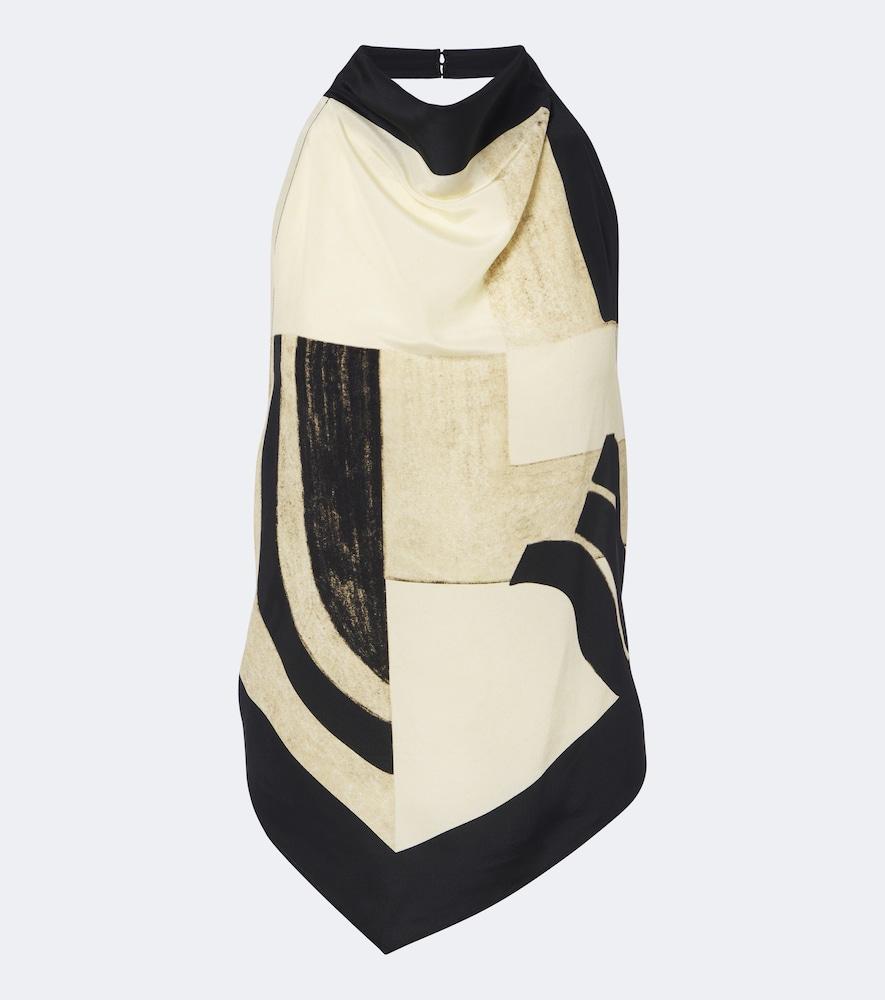 sir sona printed silk top