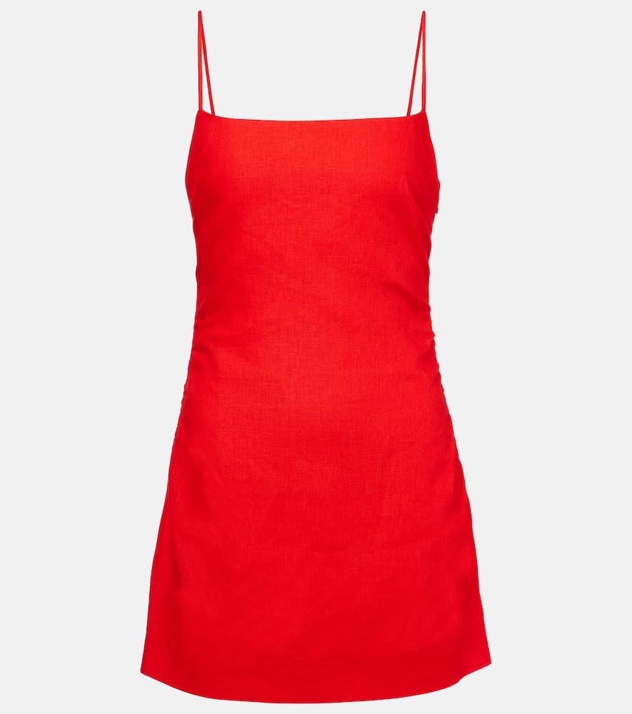 sir tamara linen minidress