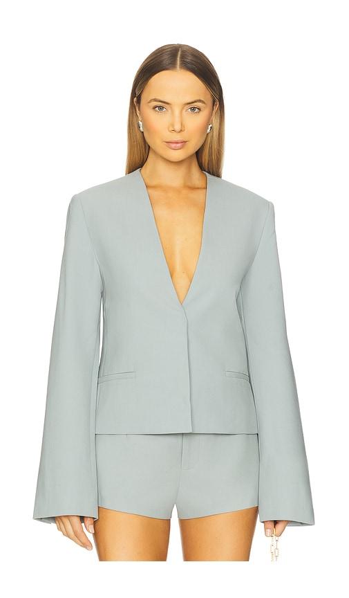 sir. grande blazer in baby blue. - size 0/xs (also in 1/s, 2/m)