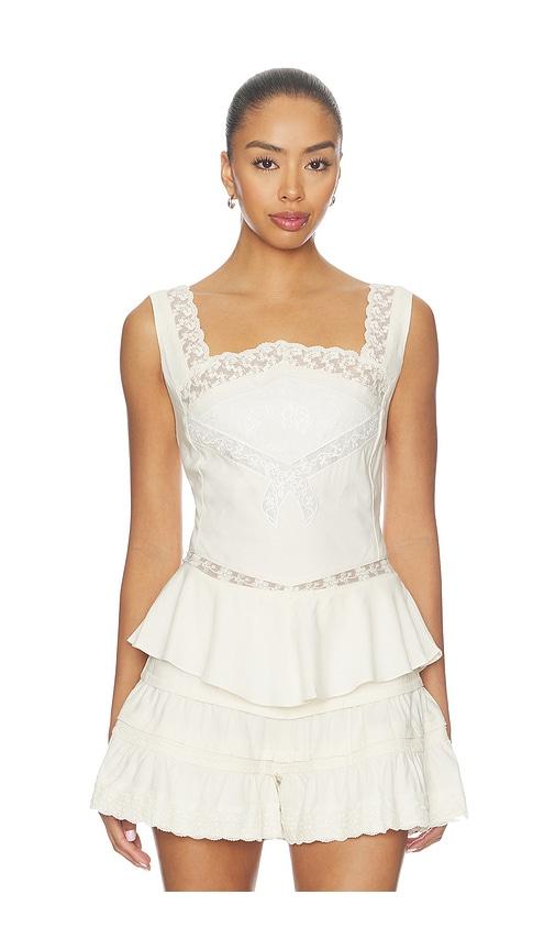 sister ny costa top in white. - size l (also in xs, s, m)