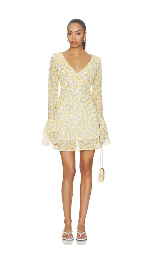sister ny mini soleil dress in yellow. - size l (also in xs, s, m, xl)