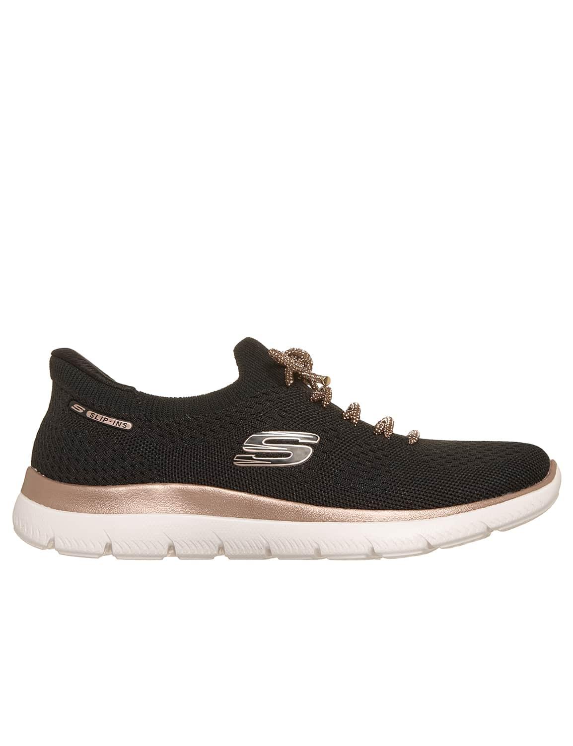 skechers hands free slip-ins: summits - crystal dream