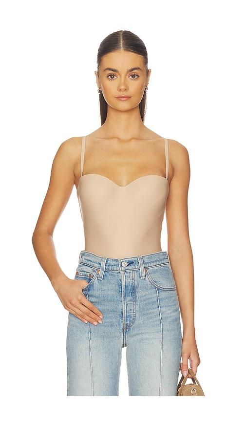 skims body molded underwire bodysuit in tan. - size l (also in xxs, xs, s, m, xl, xxl)