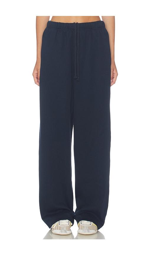 skims classic straight leg pant in navy. - size l (also in xxs, xs, s, m, xl)