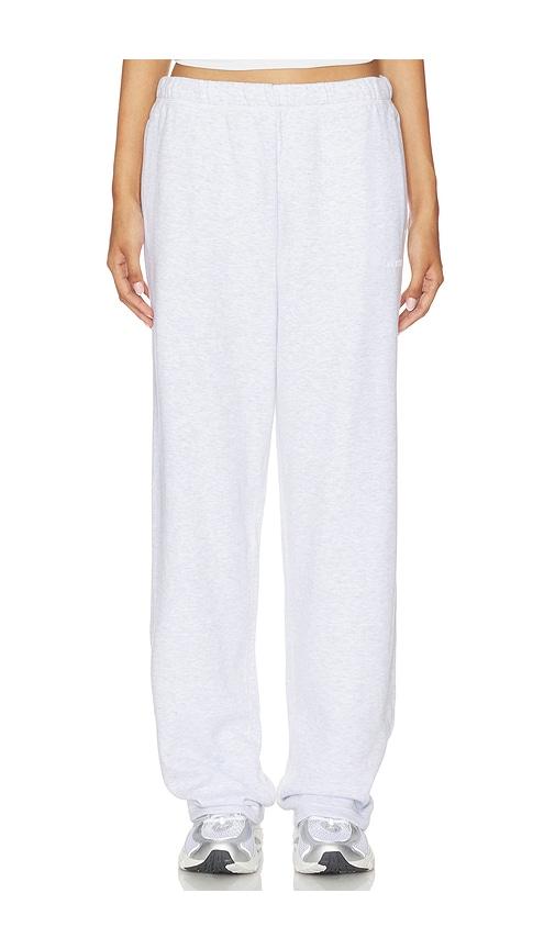 skims cotton fleece classic straight leg pant in light grey. - size l (also in s, m, xl, xxl)