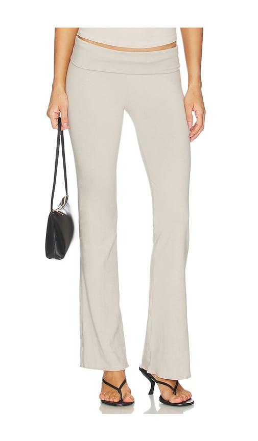 skims cotton jersey foldover pant in beige. - size l (also in xxs, xs, s, m)