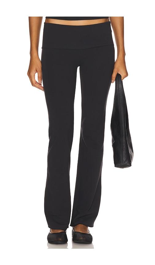 skims cotton jersey foldover pant in black. - size m (also in s)