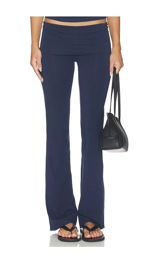 skims cotton jersey foldover pant in navy. - size l (also in xs, s, m)