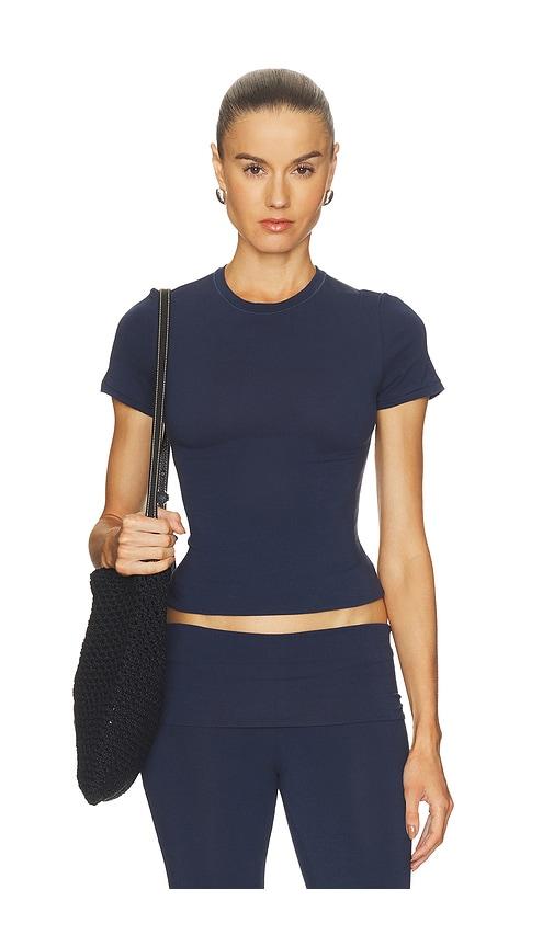 skims cotton jersey t-shirt in navy. - size l (also in xxs, s, xl)