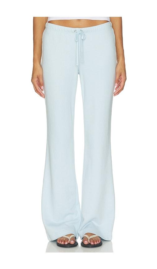 skims drapey french terry straight leg pant in baby blue. - size l (also in xxs, xs, s, m, xl)