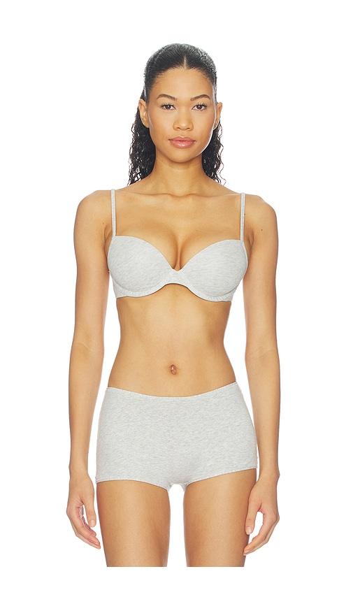 skims everybody cotton lightly lined demi bra in light grey. - size 32a (also in 32b, 32c, 32d, 32dd, 34a, 34b, 34c, 34d, 34dd, 36b, 36c, 36d)