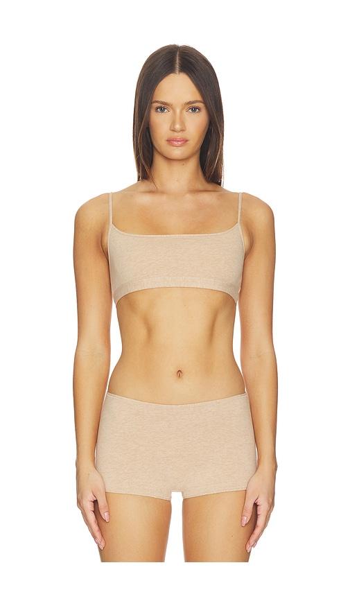 skims everyday cotton scoop bralette in nude. - size s (also in xxs, xs)