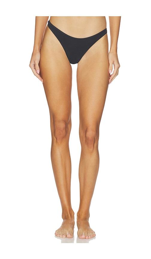 skims everyday cotton thong in black. - size l (also in s)