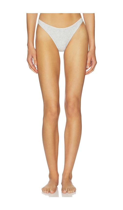 skims everyday cotton thong in light grey. - size l (also in xs, s, m, xl, xxl)