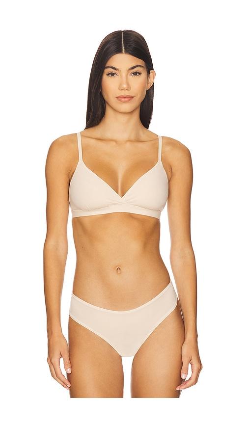 skims fits everybody crossover bralette in nude. - size s (also in xxs, xs, xl, xxl)