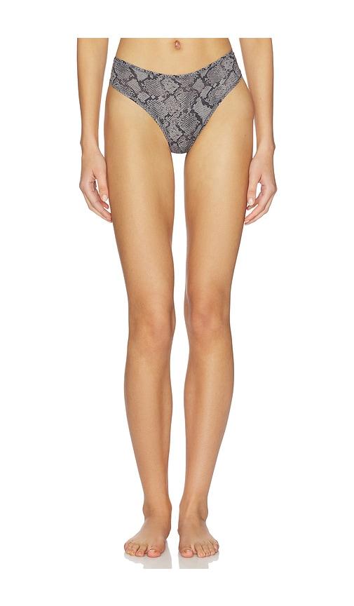 skims fits everybody dipped front thong in grey. - size l (also in xxs, xs, xl, xxl)