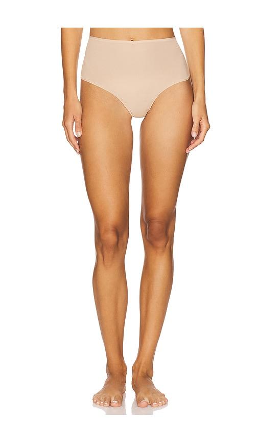 skims fits everybody high waisted thong in tan. - size m (also in xxs, xs, s, xl, xxl)