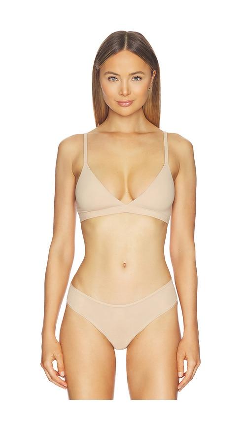 skims fits everybody triangle bralette in tan. - size l (also in m, s, xl, xs, xxl, xxs)