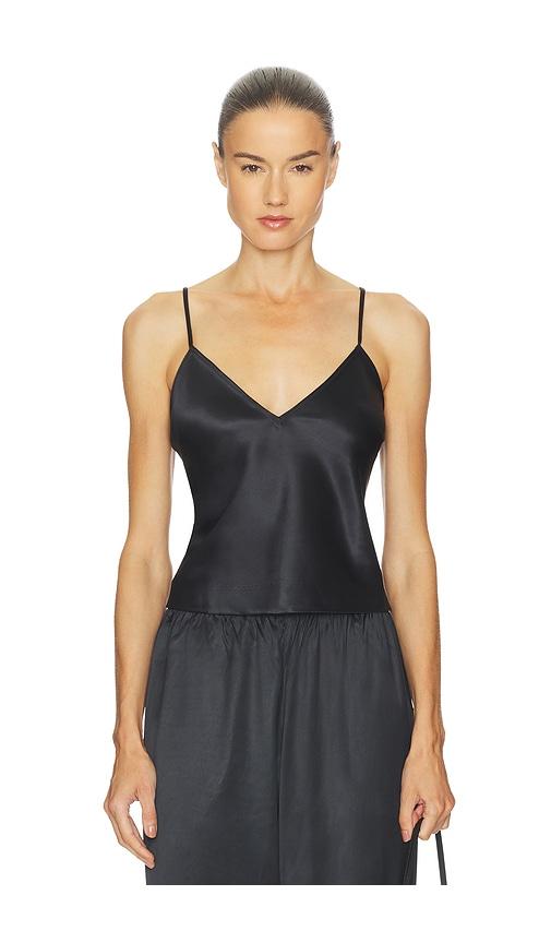 skims heavyweight satin cami in black. - size l (also in m, xl)
