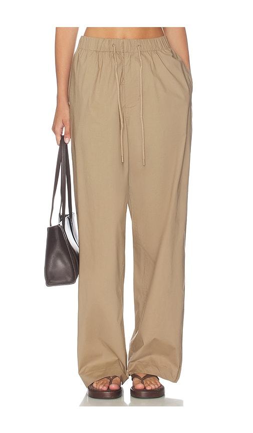 skims oversized drawstring pant in brown. - size l (also in xs, s, m)