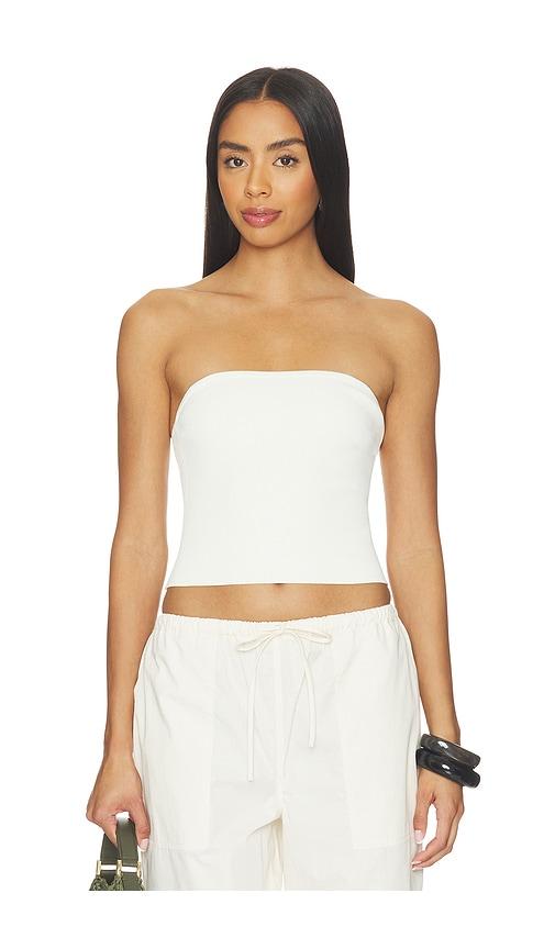 skims refined knit tube top in ivory. - size l (also in m, s, xl)