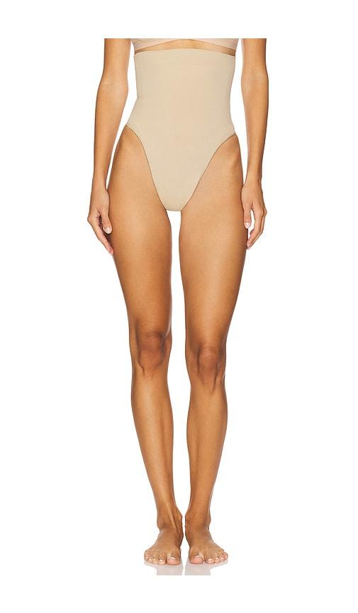 skims seamless sculpt high waist thong in tan. - size l (also in xs, s, m, xl, xxl)