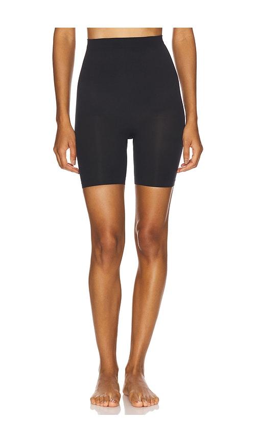 skims seamless sculpt mid thigh short in black. - size xs (also in xxs)