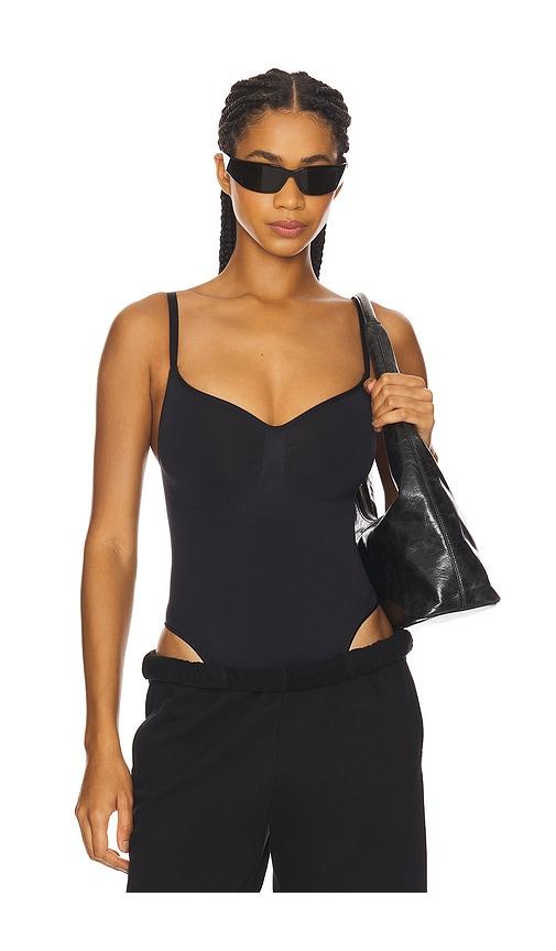 skims seamless sculpt thong bodysuit in black. - size l (also in xxs, xs, s, m, xl)