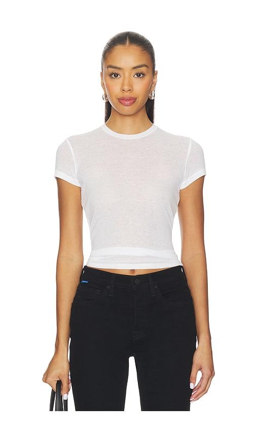 skims sheer cotton crewneck standard t-shirt in white. - size m (also in xxs, xs, s, xl)