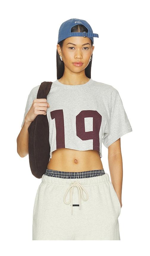 skims super cropped t-shirt in grey. - size l (also in s, xxs, xs, m, xl)