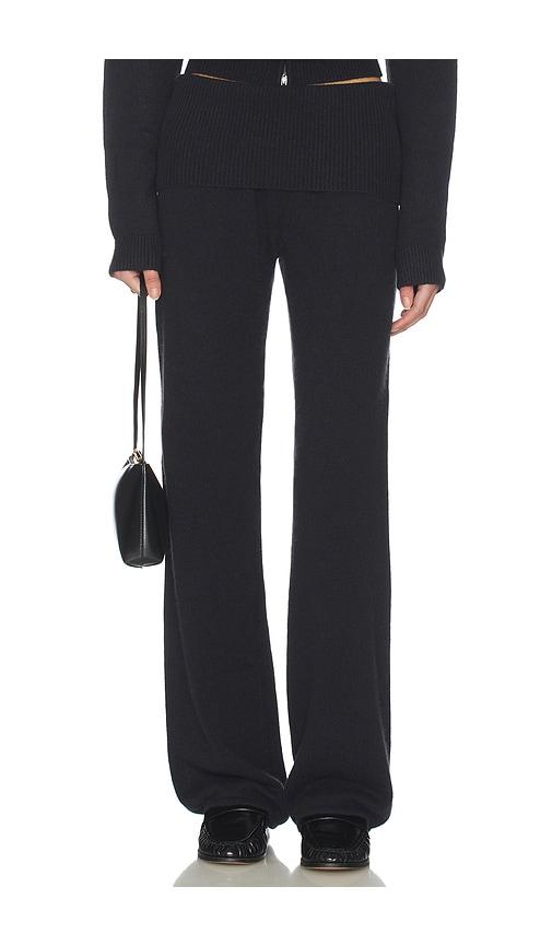 skims wool cashmere pant in black. - size xl (also in xs)