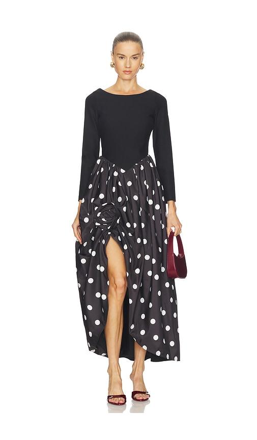 sleeper aurora maxi dress in black. - size l (also in xs, s, xl)
