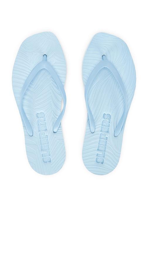 sleepers tapered flip flop in blue. - size 36 (also in 37, 38, 39, 40, 41)