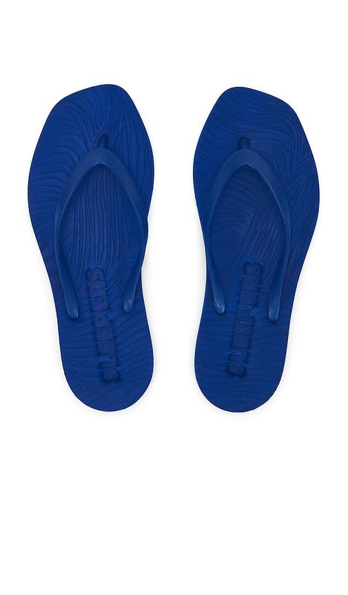 sleepers tapered flip flop in blue. - size 36 (also in 37, 38, 39)