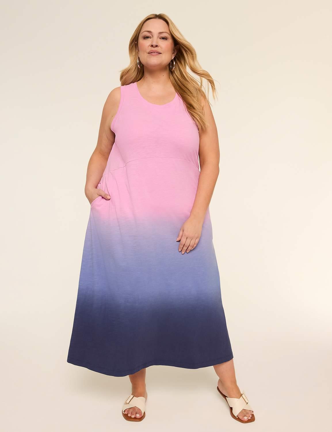 sleeveless easy swing maxi dress